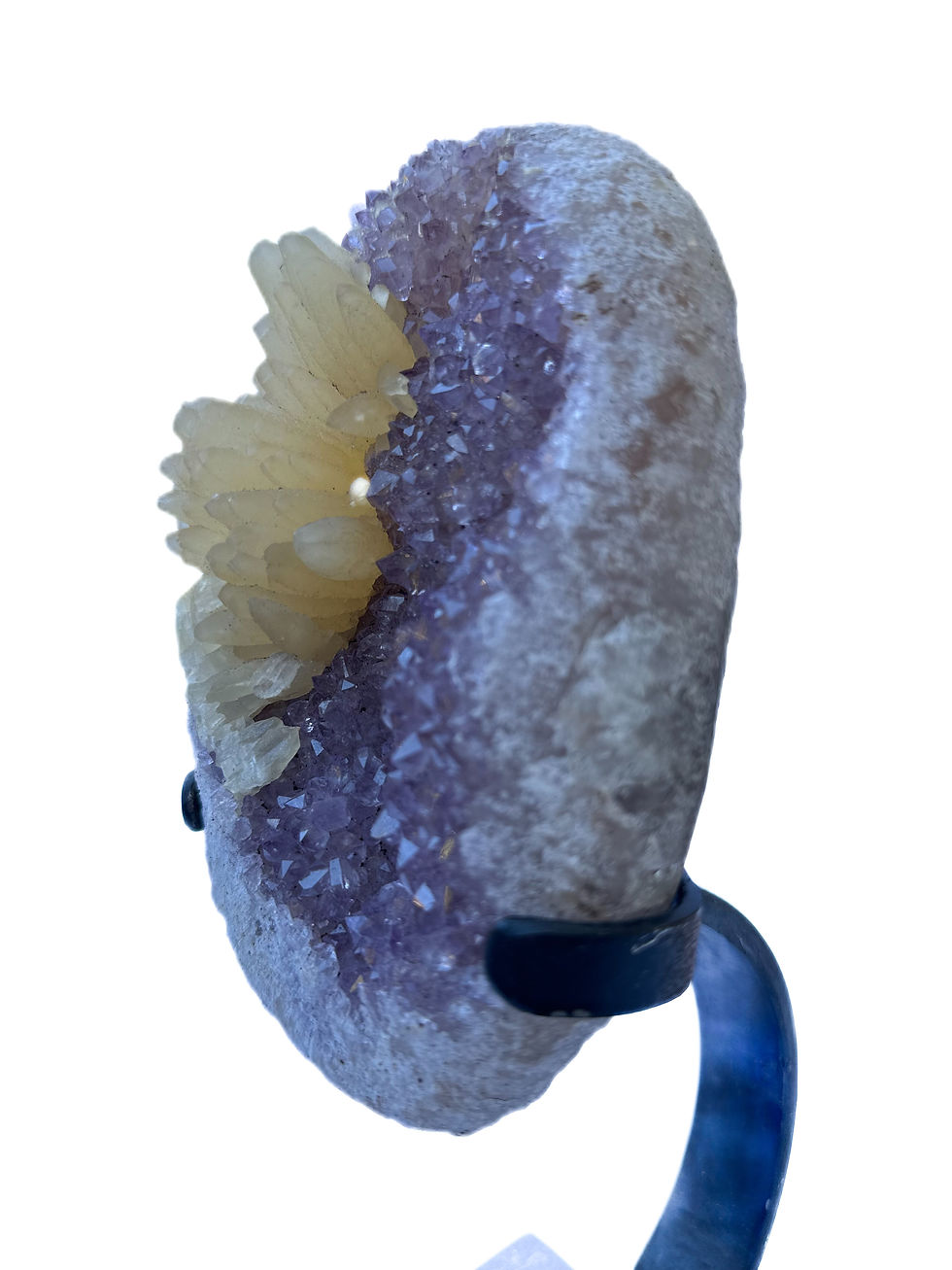 Thumbnail: Amethyst Specimen with Calcite
