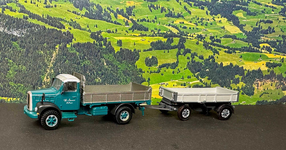 Miniaturbild: Theurer 2 Achs Kippanhänger als Fertigmodell