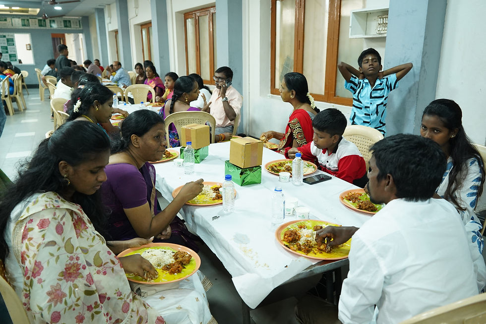 The celebration concluded with a fellowship lunch