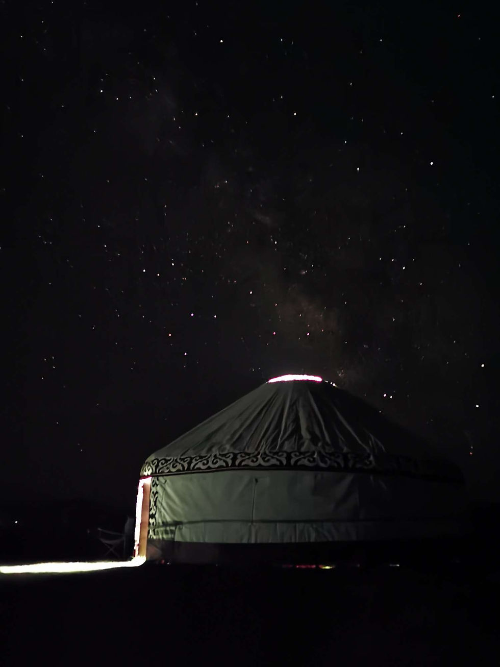 Yourte sous les étoiles