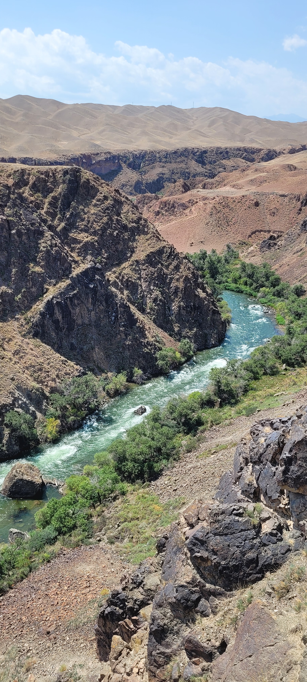 Le Black Canyon et la rivière Charyn