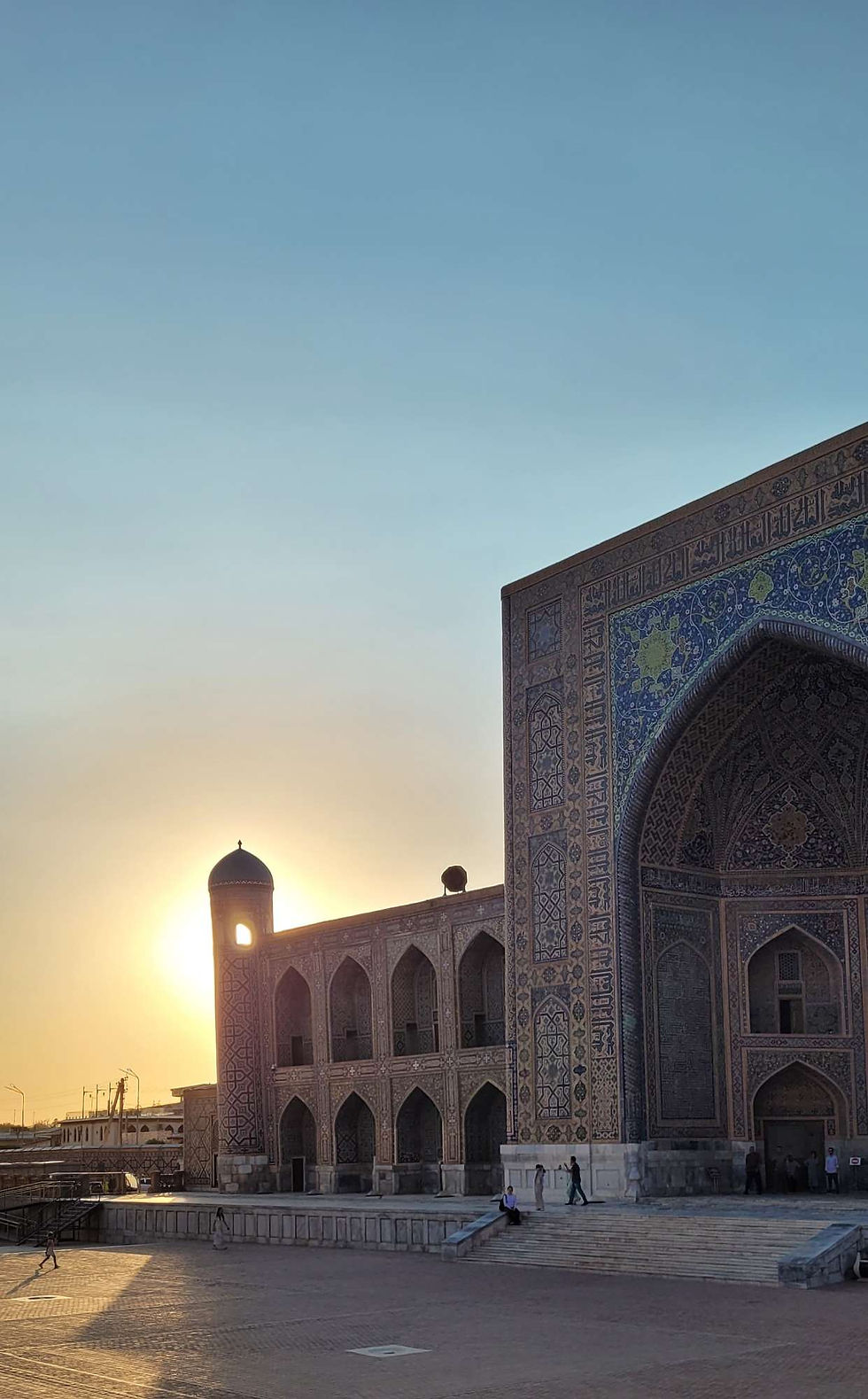 Registan au coucher du soleil