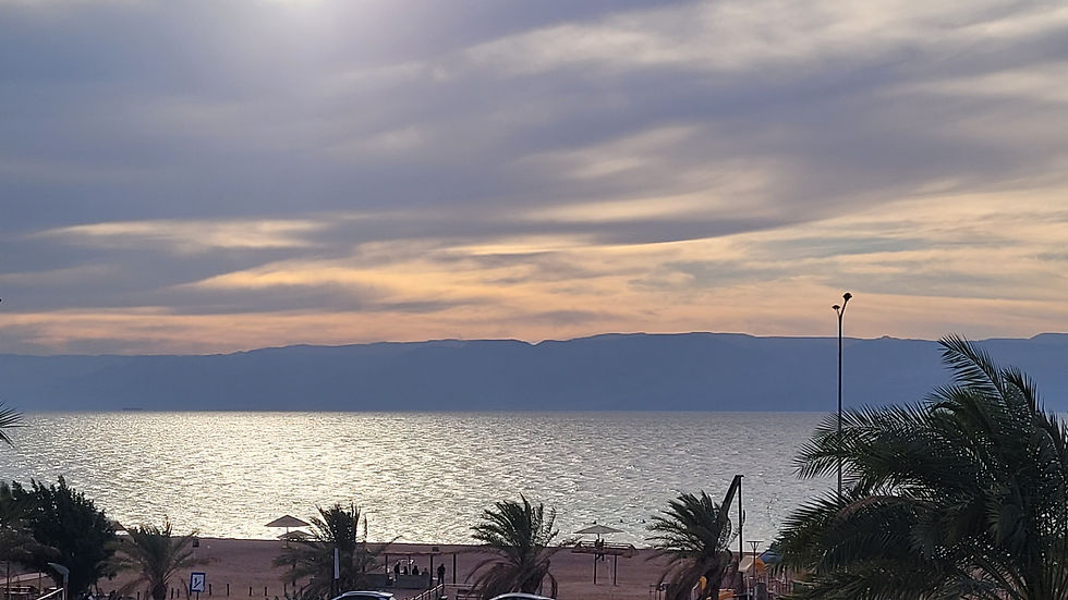 Coucher de soleil sur le golfe d'Aqaba