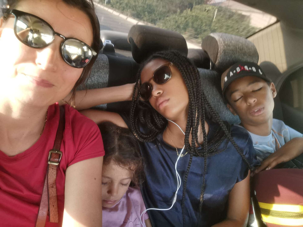 Grosse ambiance dans la voiture