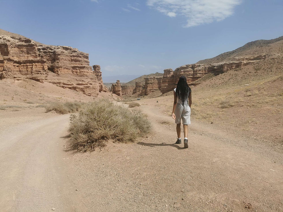 Kymia en route pour le canyon