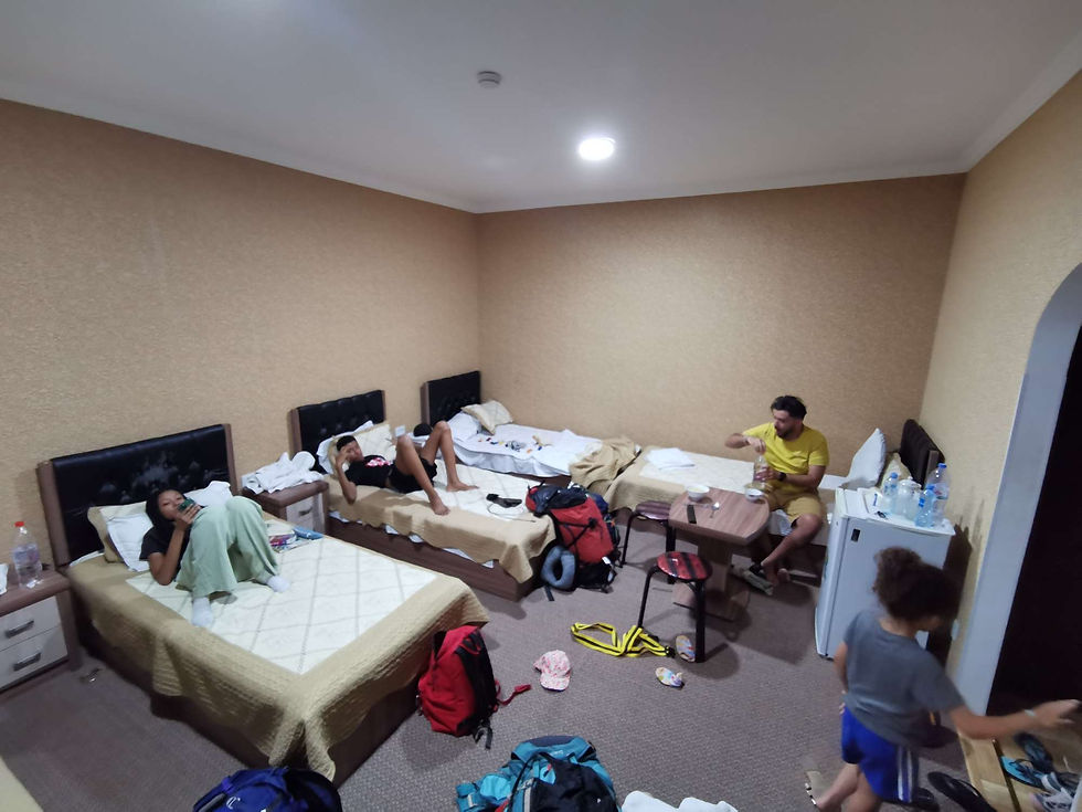 Ambiance colo à l'hôtel soviétique