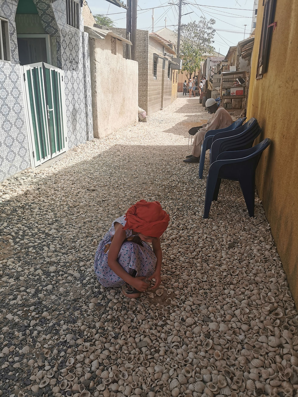 Les rues en coquillage