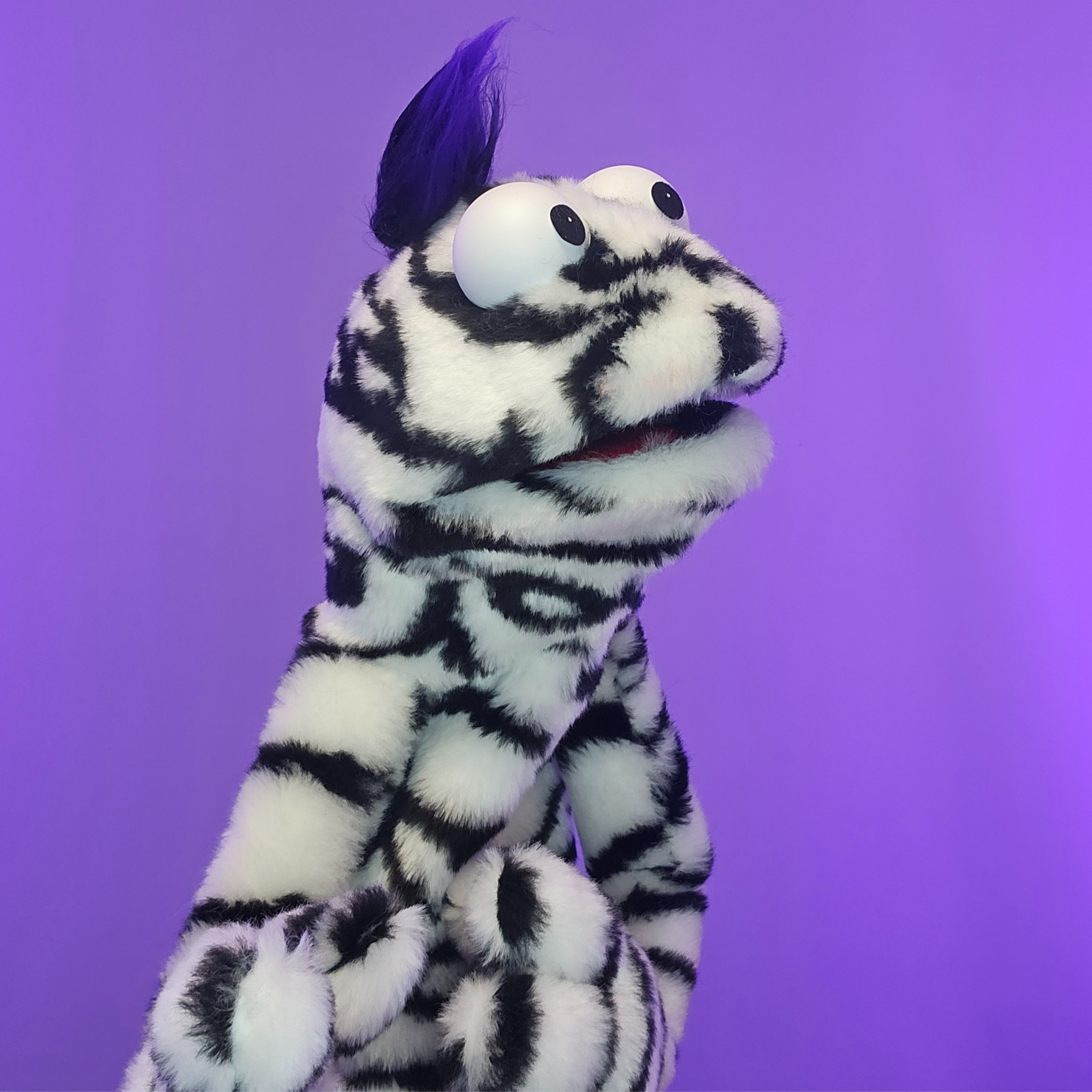 Rod-Arm Practice Puppet  Mark 1 - Zebra!