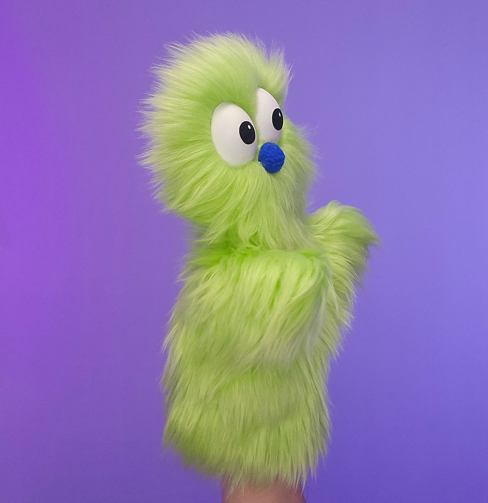 Thumbnail: SHAGGY Hand-Puppet - Light Green!