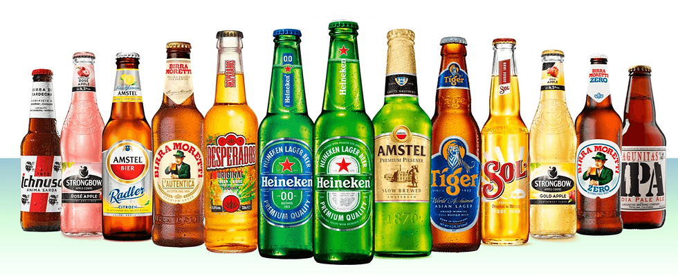 De merken van Heineken: