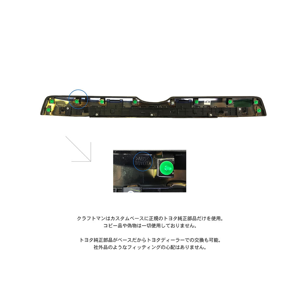 クラフトマンオリジナル リアガーニッシュ ランドクルーザー