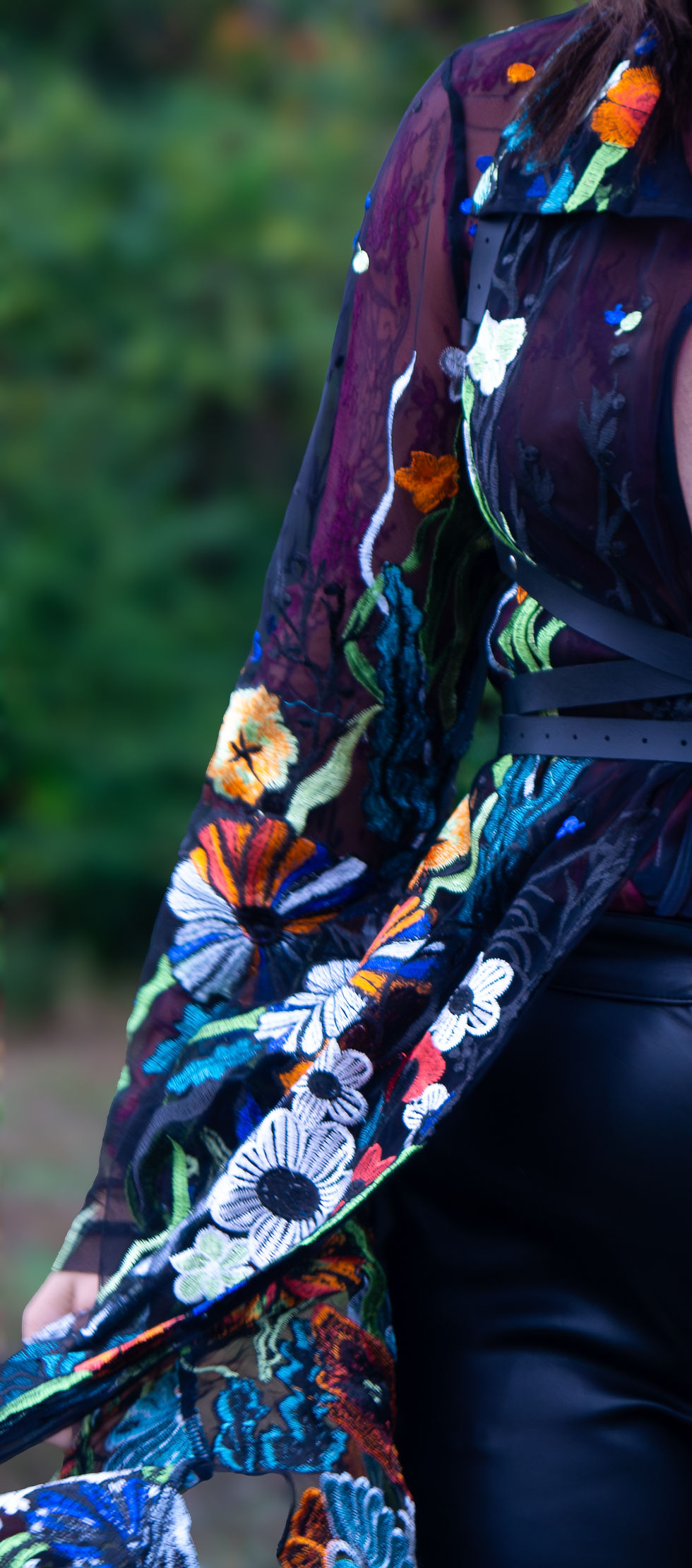 Thumbnail: The Wildflower Runway  Embroidered Sheer Duster