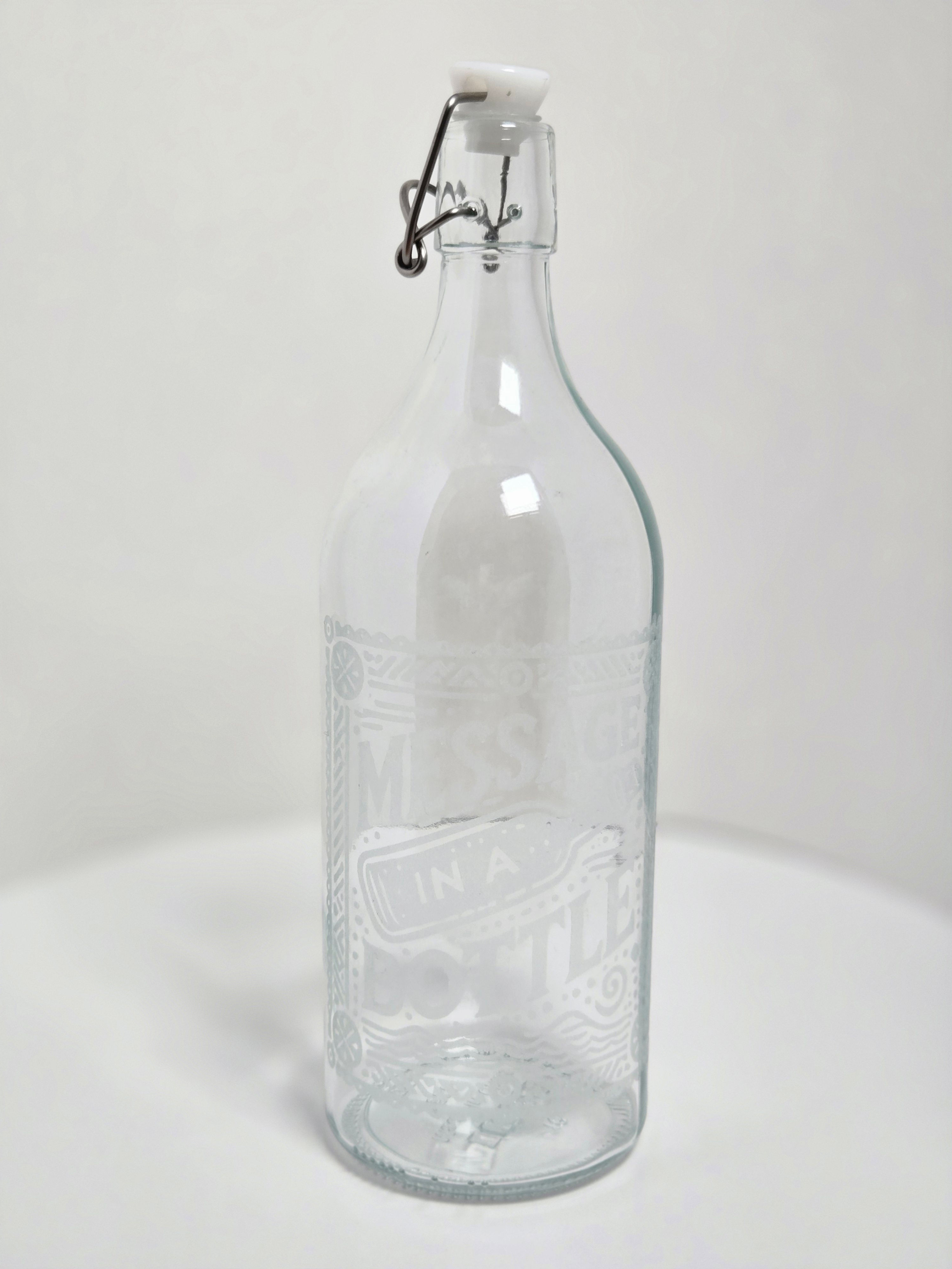 Glass Etched Bottle