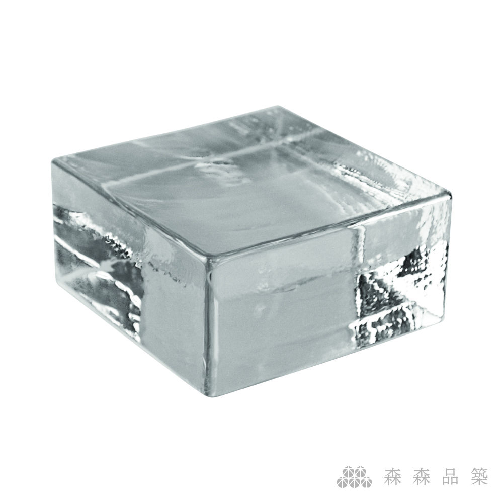 實心玻璃磚系列_直角水波光1010-透明實心磚
