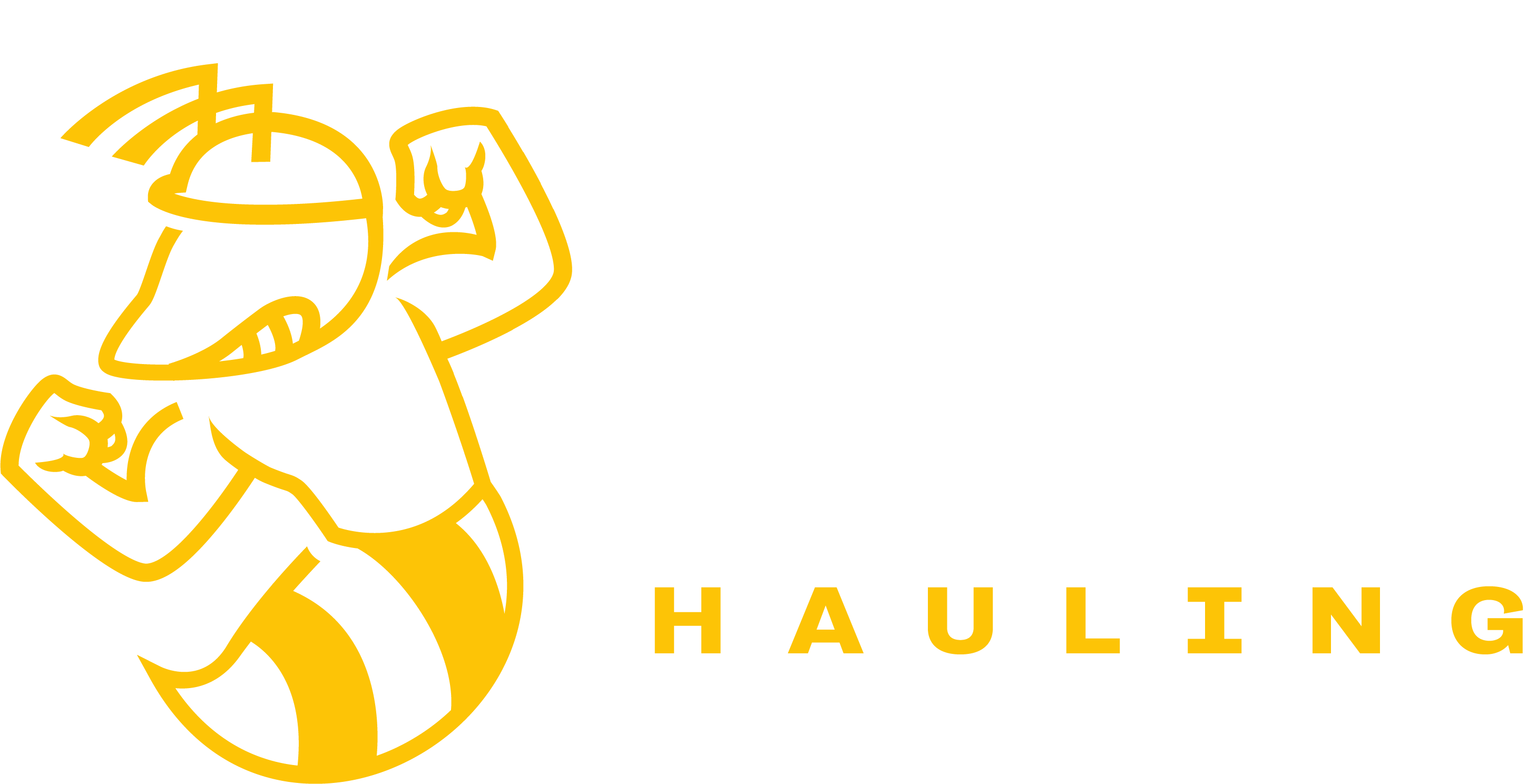 Boss B Hauling logo yelow and white