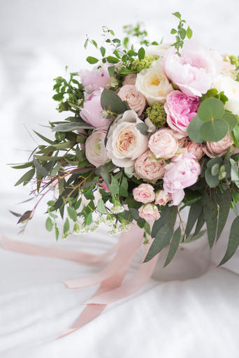 Bouquet rose poudré