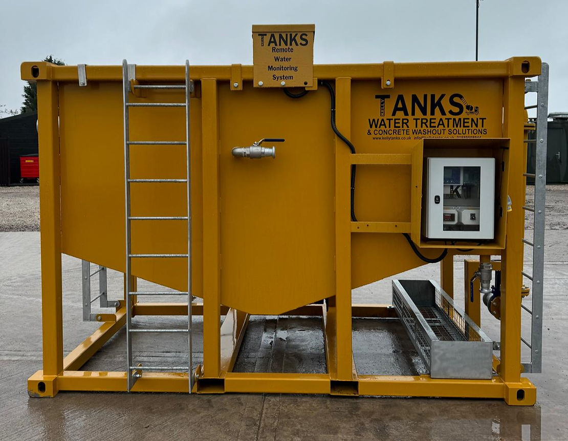 Kelly Tanks Oil Water Separator (OWS) with integrated remote water quality monitoring system. Designed to remove oils and hydrocarbons from wastewater using coalescing media and oil separation technology.