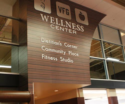 Wellness Center Decor with Dimensional Letters
