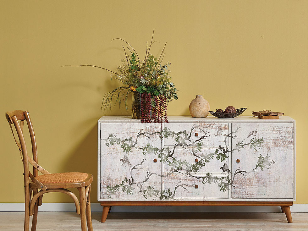 Thumbnail: Redesign Decor Stamp - Forest Aviary - 12"x12" (9 pcs)