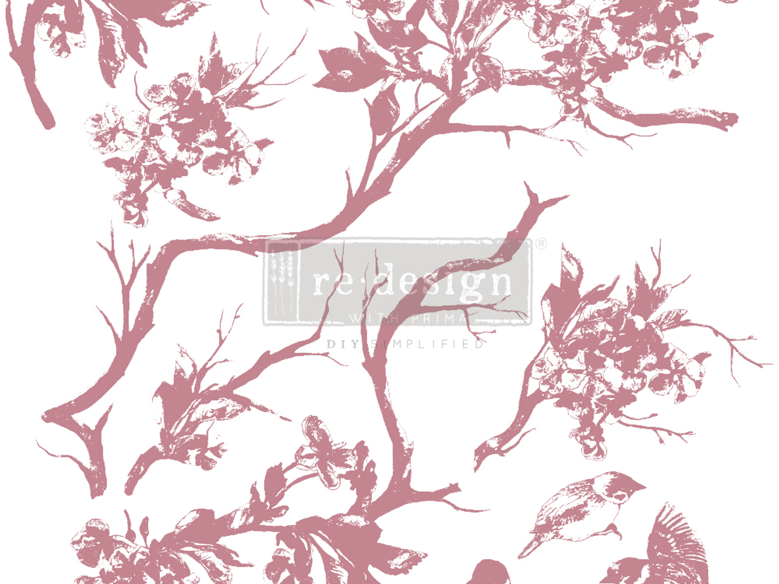 Redesign Decor Stamp - Forest Aviary - 12"x12" (9 pcs)