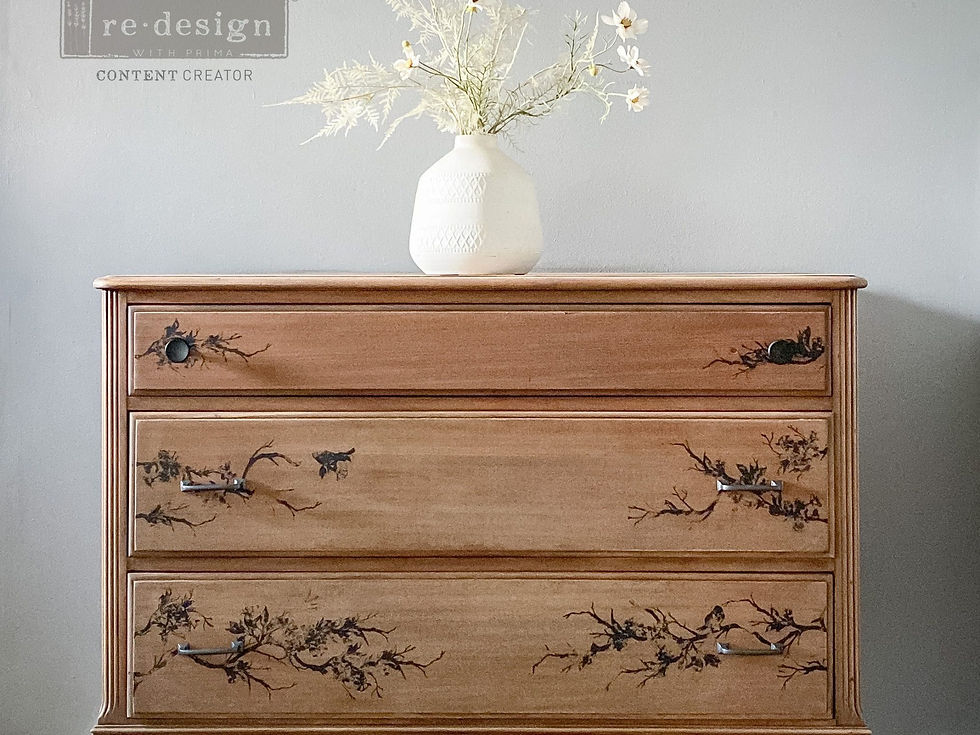 Thumbnail: Redesign Decor Stamp - Forest Aviary - 12"x12" (9 pcs)