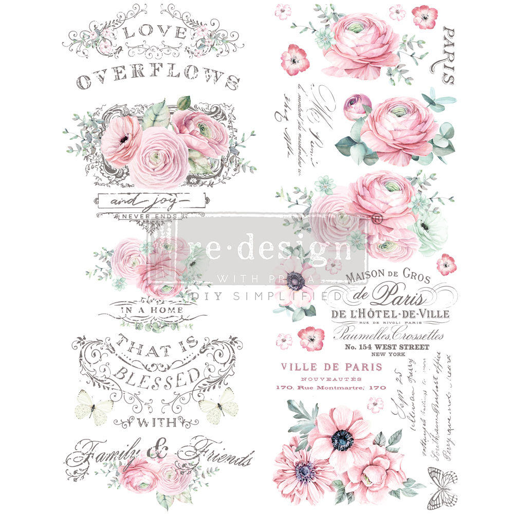 Décor Transfers® - Overflowing Love 22" x 30"