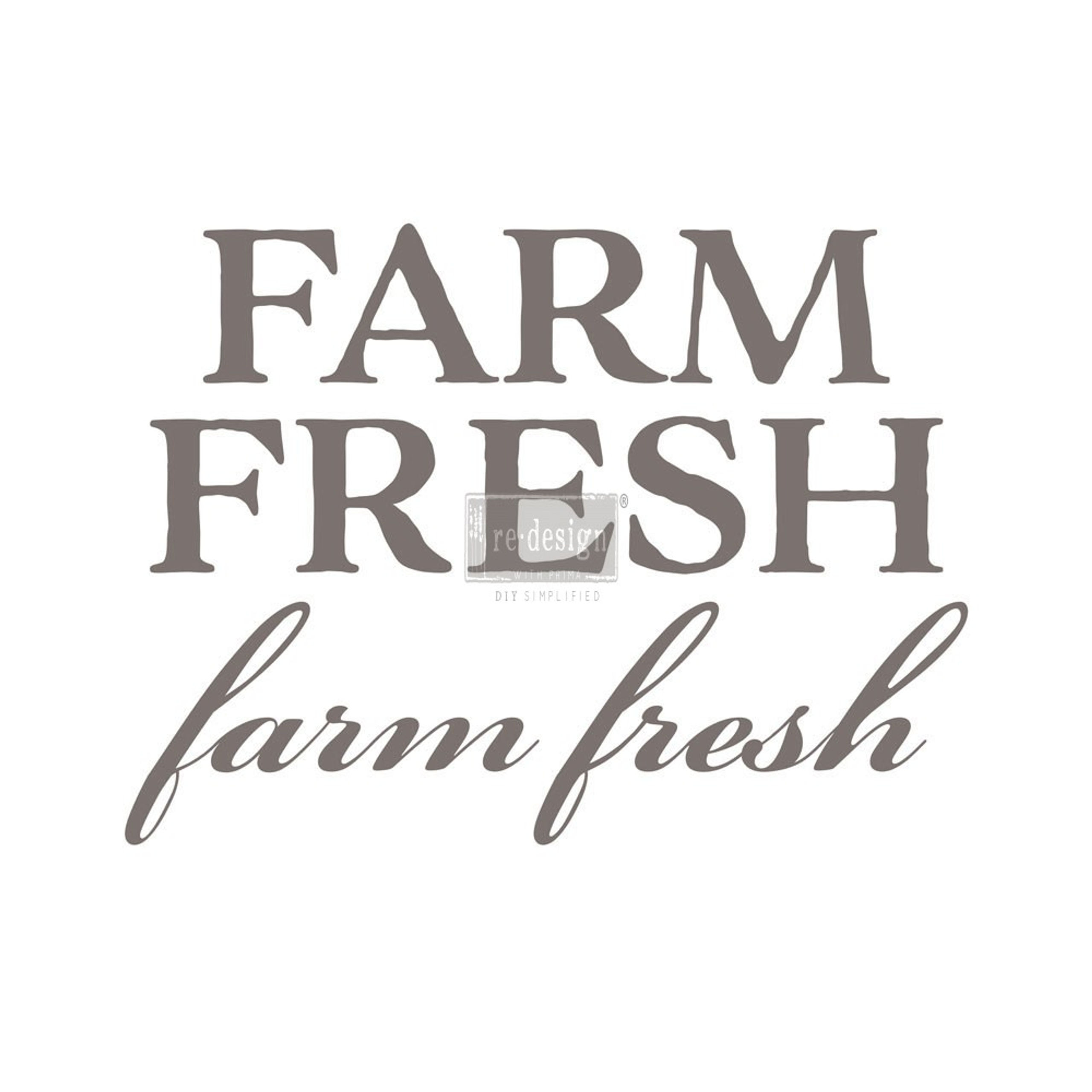 Redesign Décor Transfers®- Farm Fresh 8"x 28"