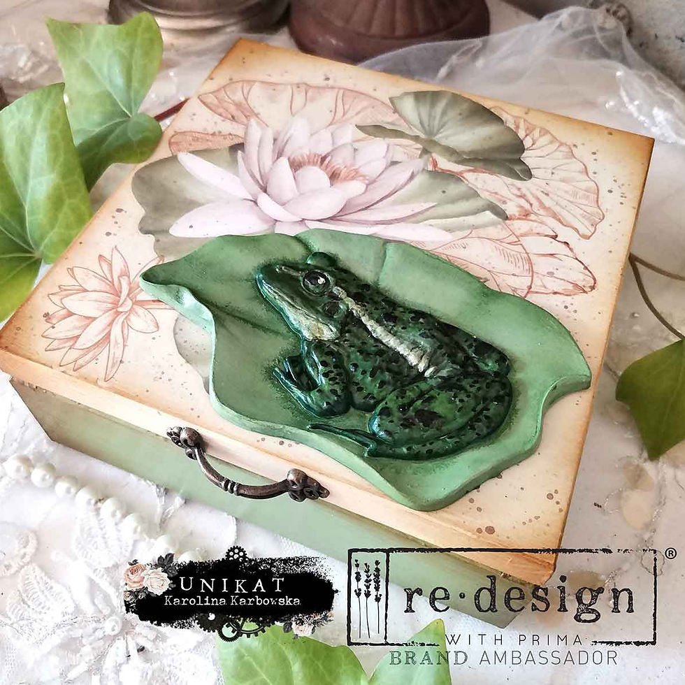 Thumbnail: Decor Moulds® - Froggy Meadow Greens - 1 pc, 5"x8"x8mm