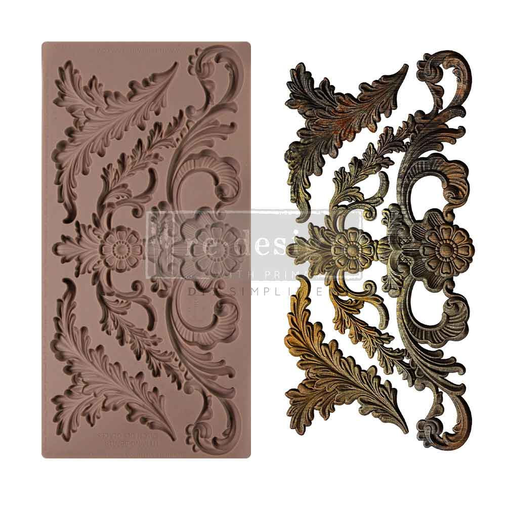 Decor Moulds® - Salon Des Glaces - 1 pc, 5"x10"x8mm Copyright #VA0002389487