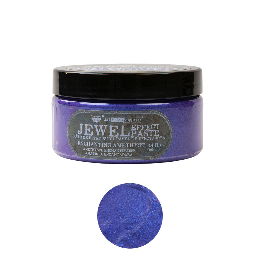 Art Extravagance - Jewel Texture Paste - Enchanting Amethyst - 1 jar, 3.4 fl oz