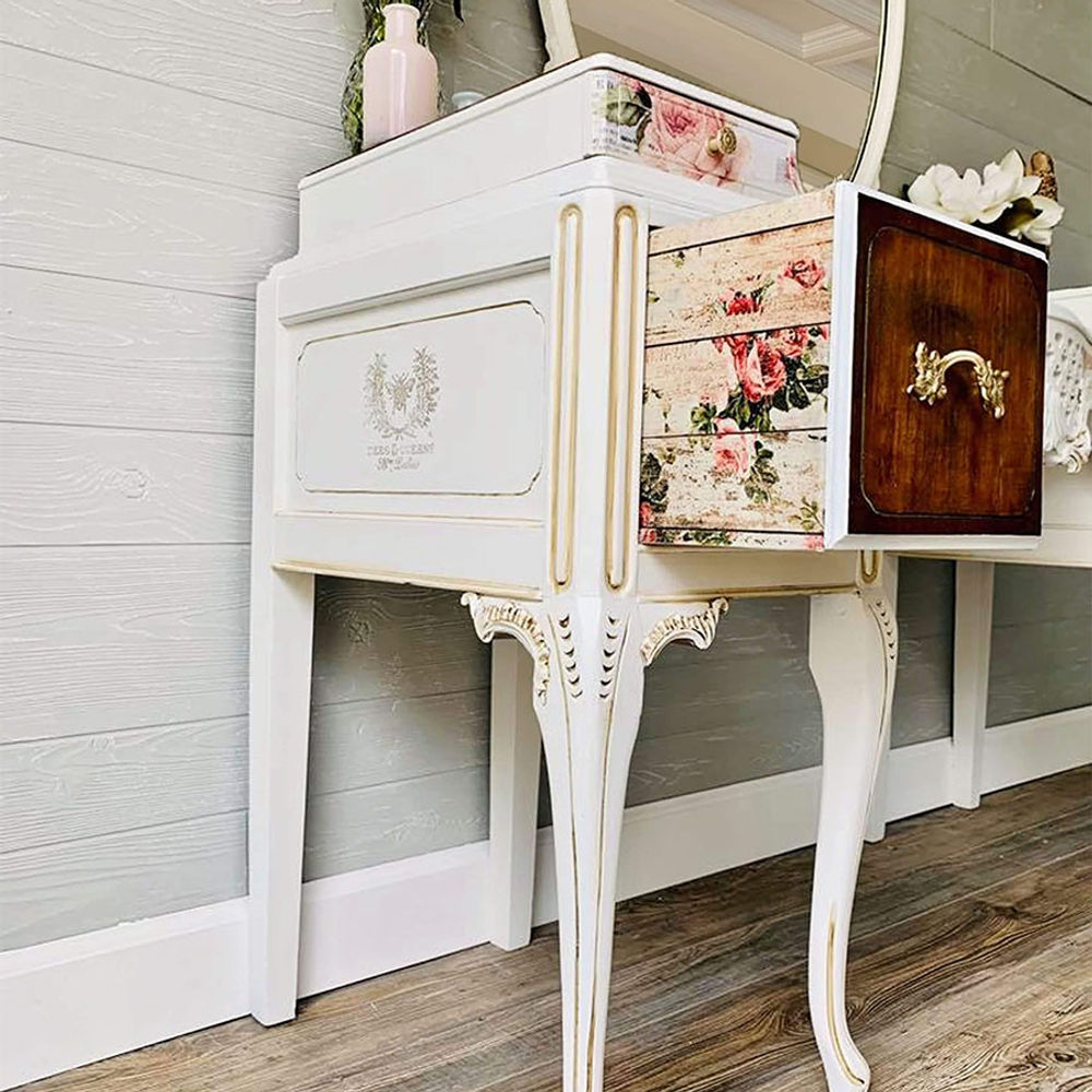 Redesign Decoupage Decor Tissue Paper - Shabby Floral - 1 Sheet (19" X 30")