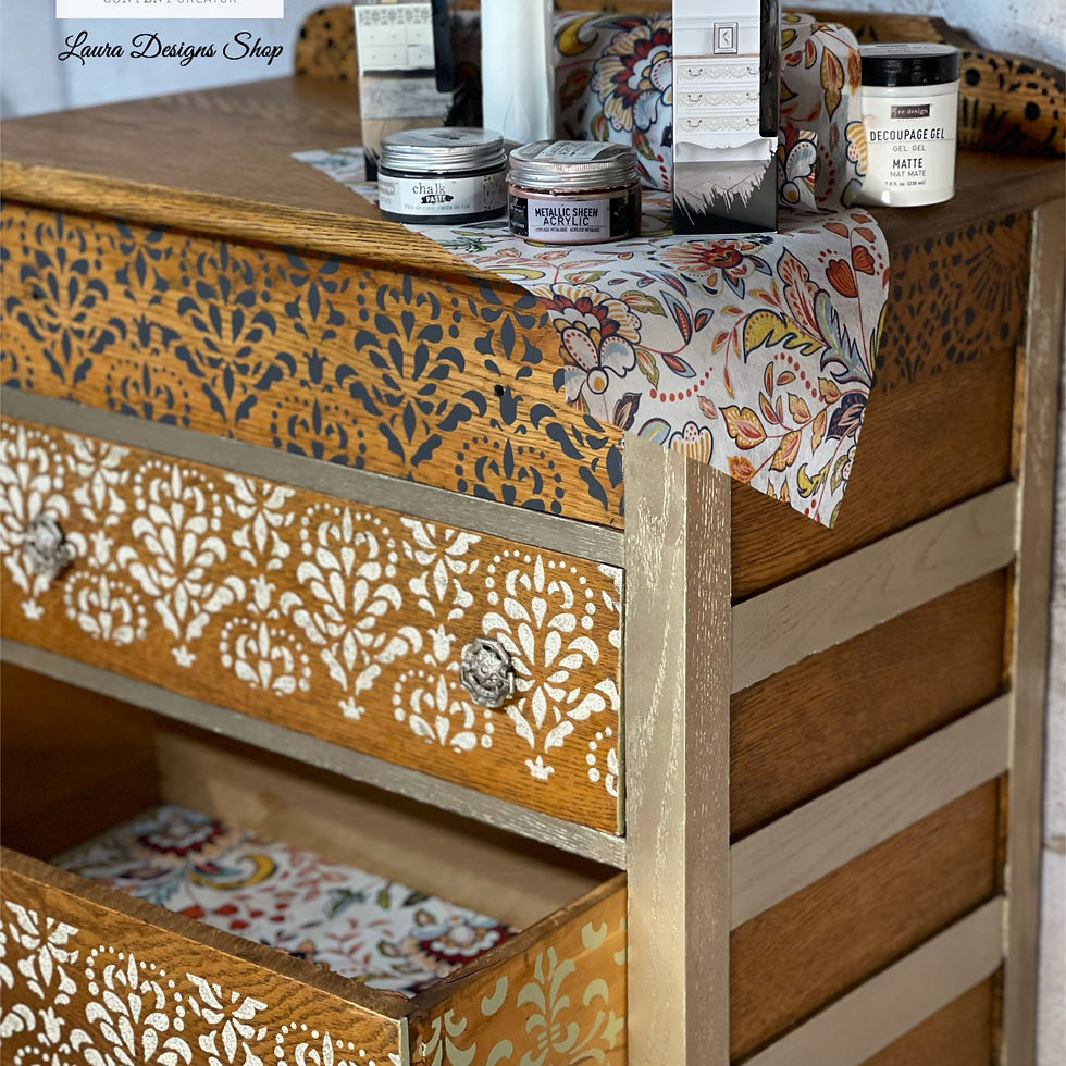 Thumbnail: Stick & Style - Damask Flourish - 1 roll, 7" x 3yds (6" design)