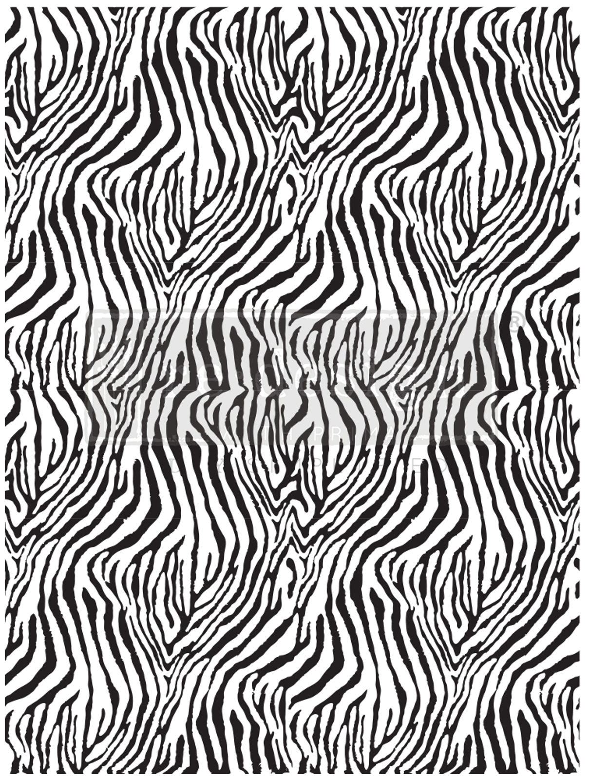 Redesign Decor Transfers® - Zebra design size 24" X 32"
