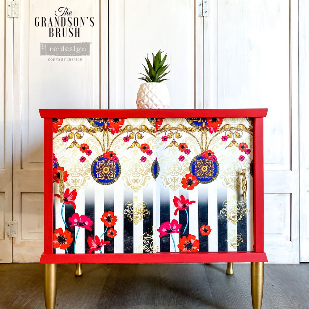 Decoupage Decor Tissue Paper - Cece Fashion &amp; Flora - 1 sheet, 19.5" x 30"