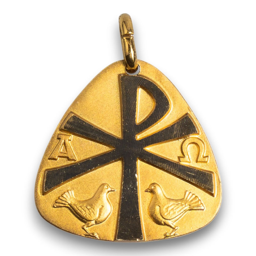 Thumbnail: Medaglia Alfa e Omega "Chi Rho"