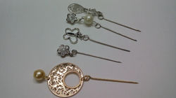 Silver Dangle Hijab Pins
