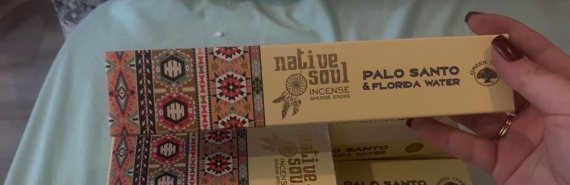 Native Soul -Palo Santo & Florida Water Incense Sticks 