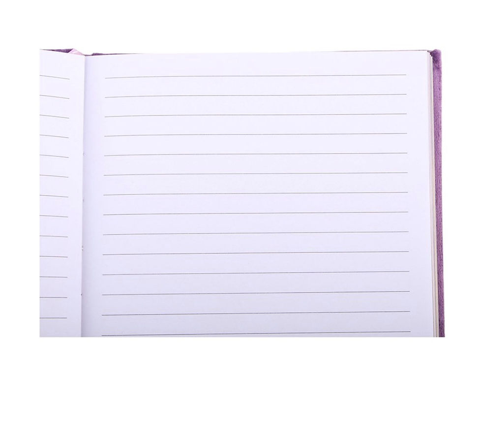 Purple gold dream journal lined pages stationary 