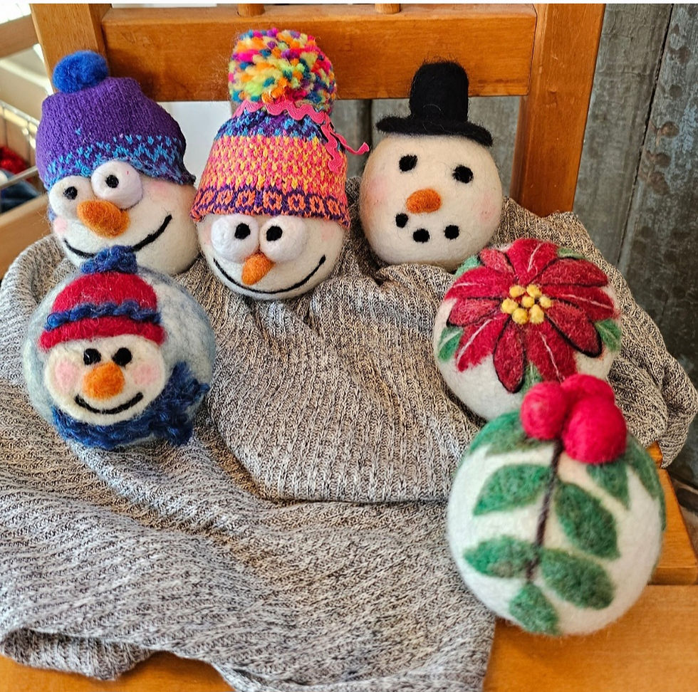 Needle Felted Holiday Ornaments with Andrea Rummel - December 11, 2026