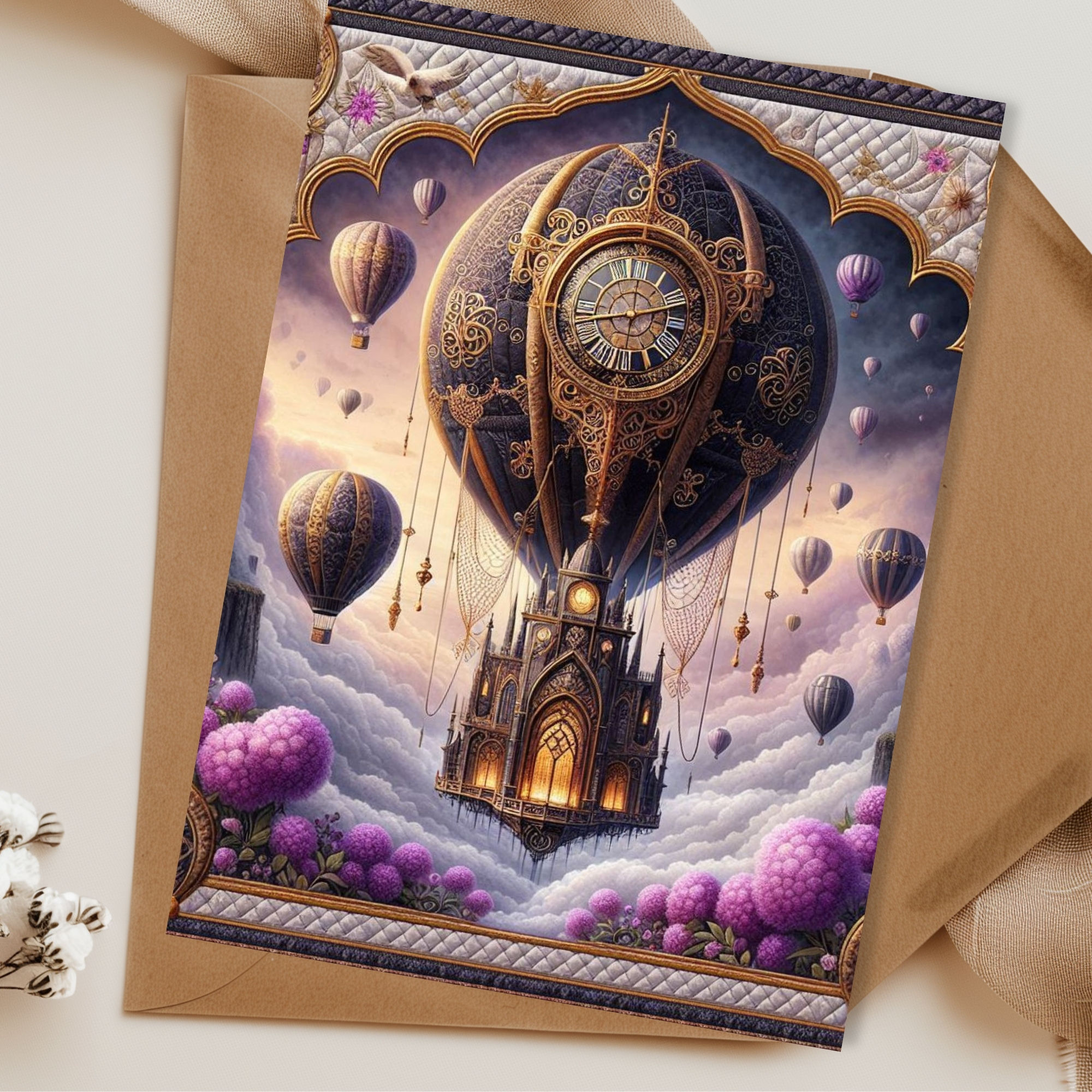 Clockmaker’s Dream Blank Greeting Card Set