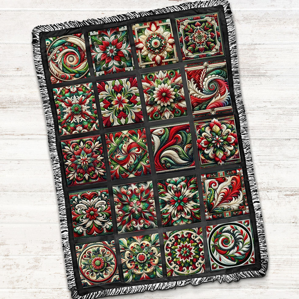 Thumbnail: Holiday Flourish Fabric Panels