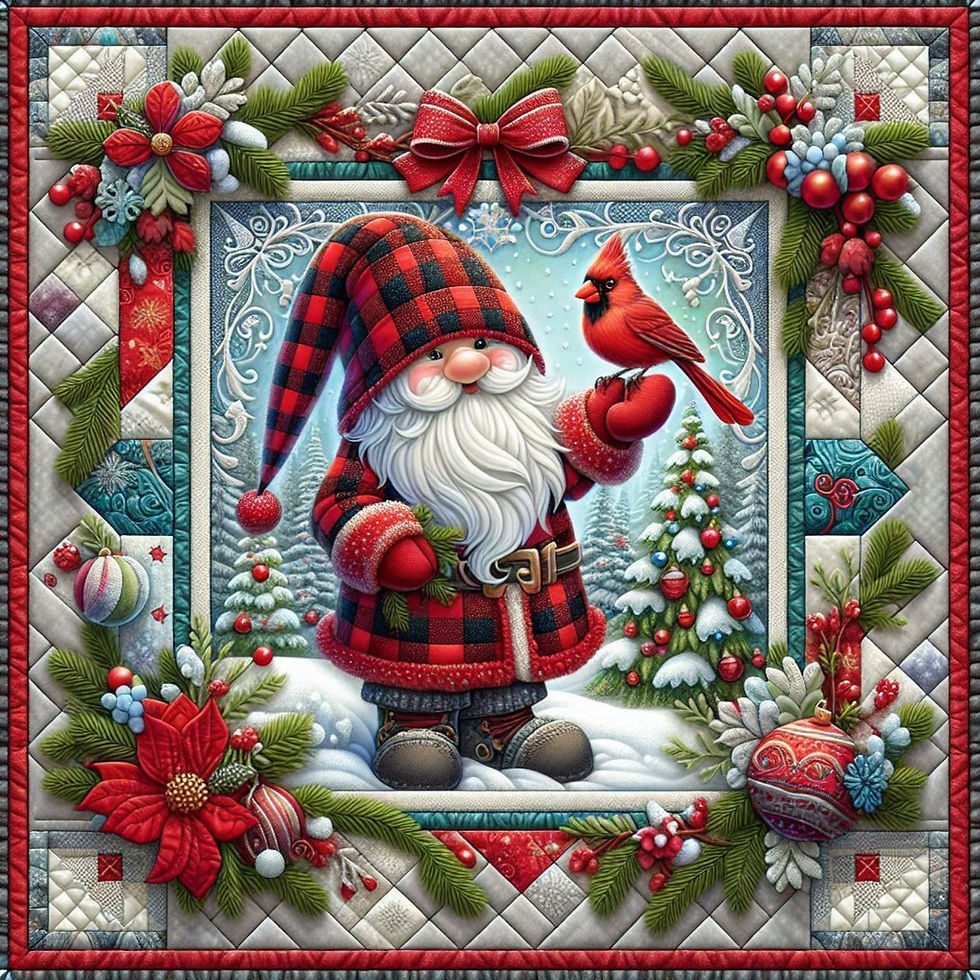Thumbnail: Holly Jolly Gnomes and Friends Diamond Painting