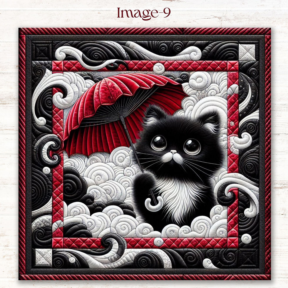 Thumbnail: Purr-fectly Posh Kitten Diamond Painting