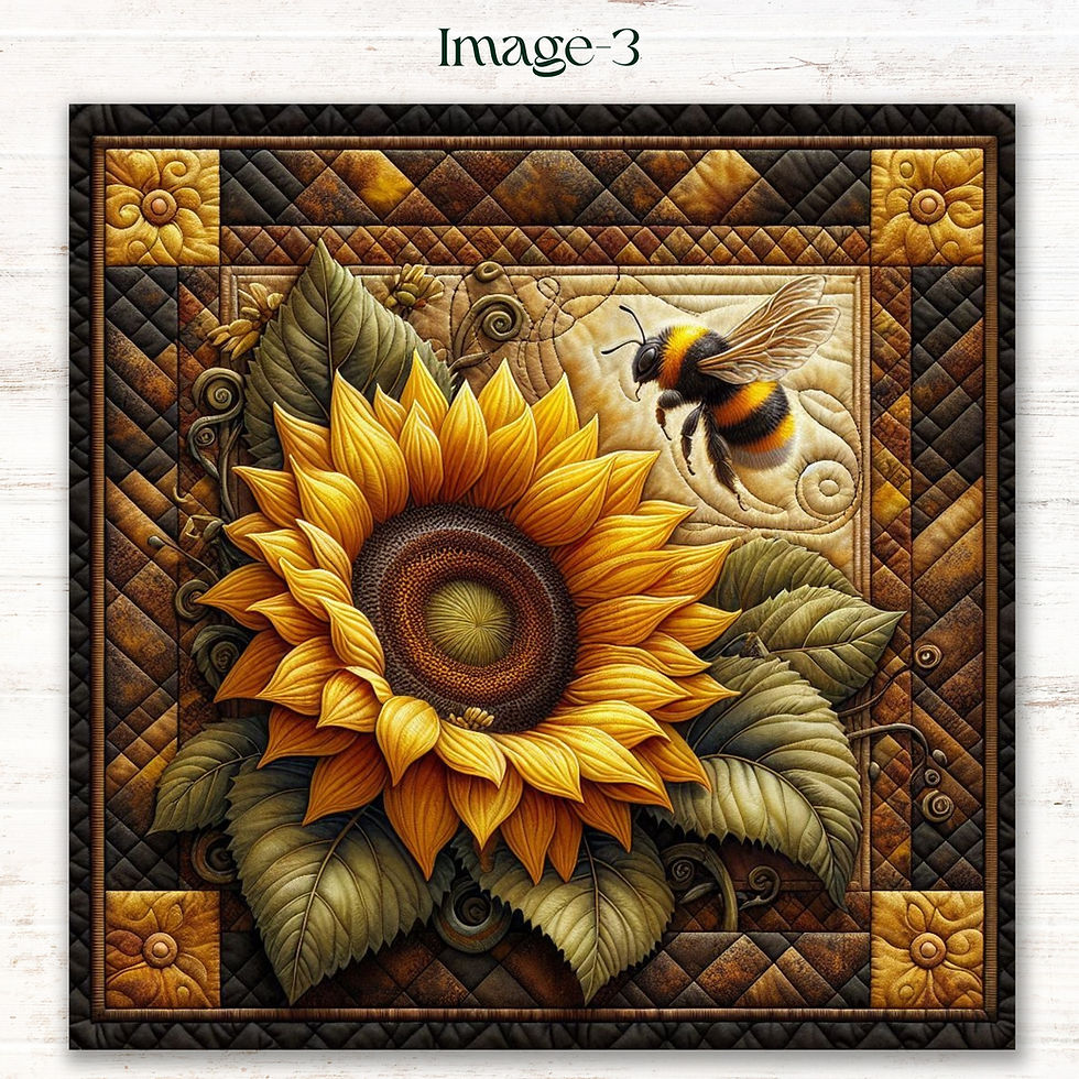 Thumbnail: Bee Inspired Vibrant Sunflower Diamond Painting