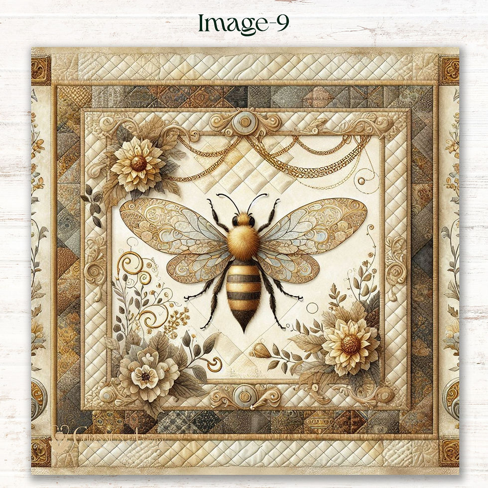 Thumbnail: Royal Honey Bloom Fabric Panels