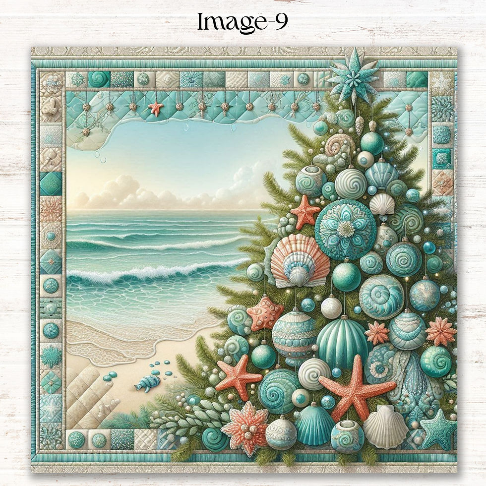 Thumbnail: Christmas by the Sea Diamond Painting