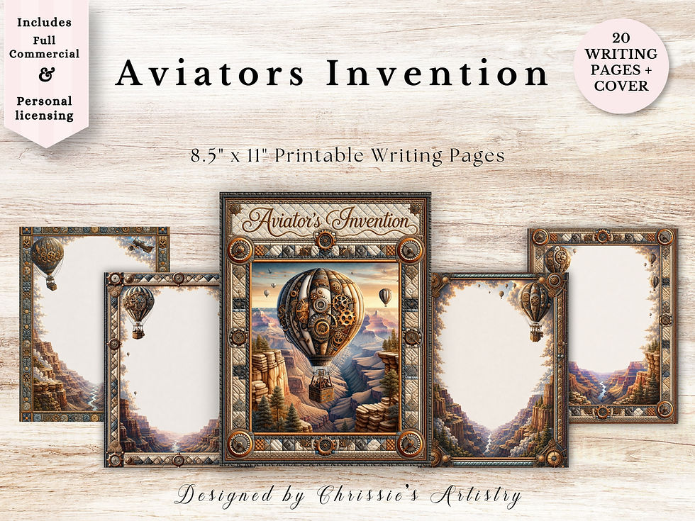 Thumbnail: Aviator's Invention Printable Notepad