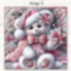 Thumbnail: Snowflake Sweetness Teddy Fabric Panels