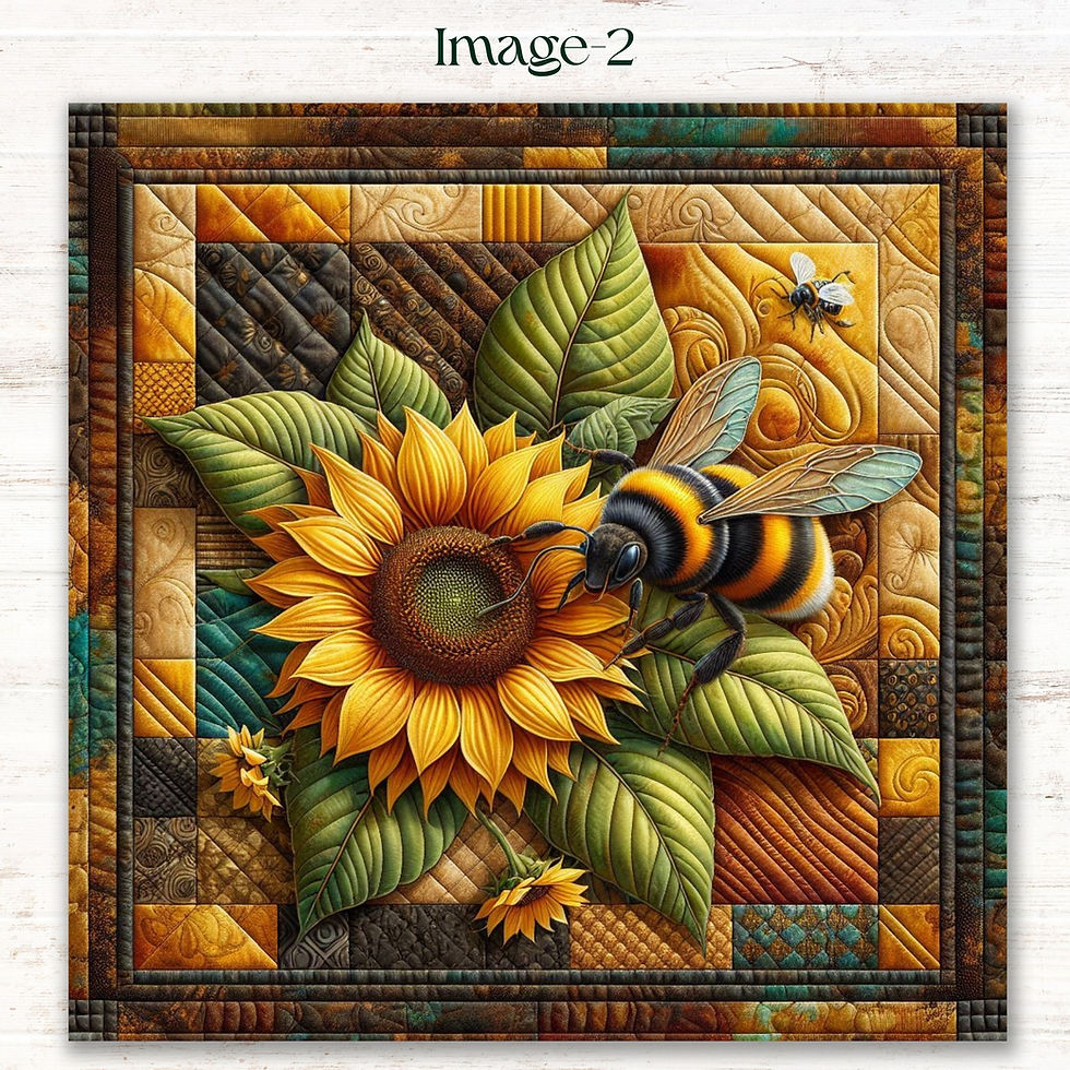 Thumbnail: Bee Inspired Vibrant Sunflower Diamond Painting