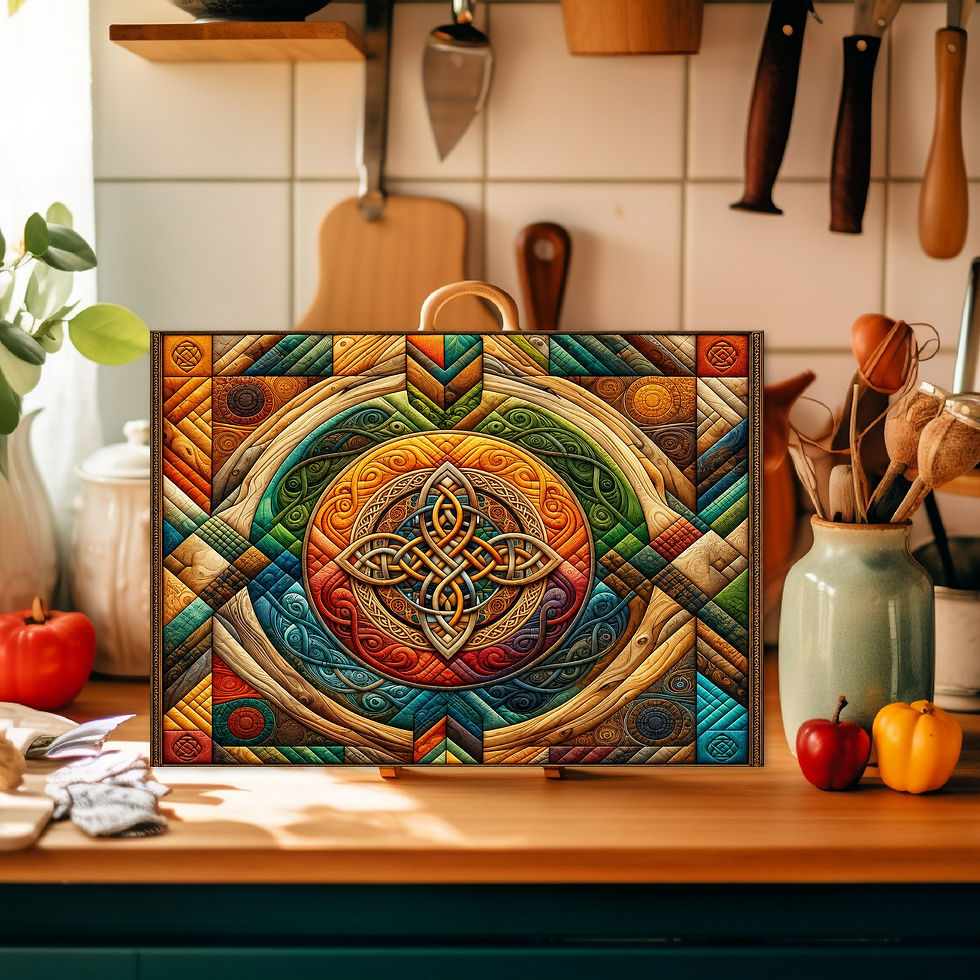 Thumbnail: Celtic Splendor – 15" × 11" Glass Cutting Board Sublimation Designs